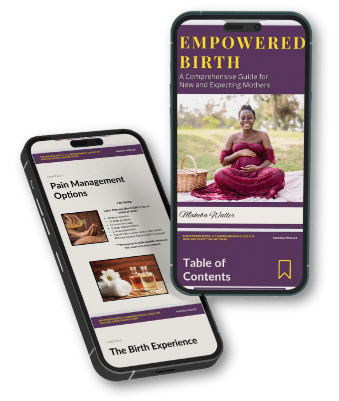 Empowered Birth ebook on a mobile device