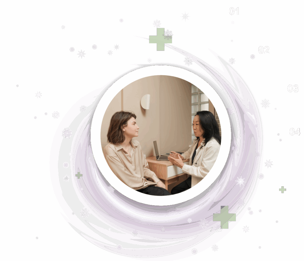 Consultation after preventative ultrasound screening results - Ultraview Imaging Patient speaking with doctor after preventative ultrasound screening